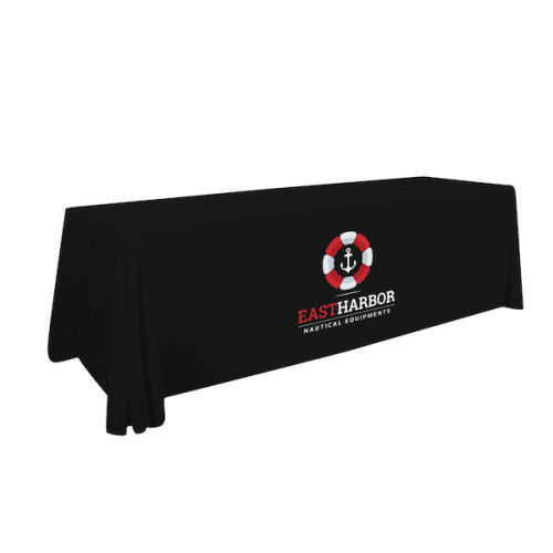 Stain-Resistant 3-Sided Table Throw (Full-Color Imprint, One Location) Stain-Resistant 3-Sided Table Throw (Full-Color Imprint, One Location)
