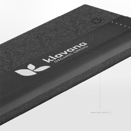 10,000 mAh Linen Cloth Wireless Charging Power Bank