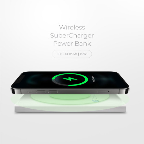 10,000 mAh 15W Wireless SuperCharger Power Bank