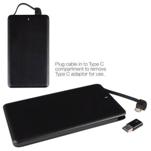 4,000 mAh FlexiCore 4-in-1 Compact Power Bank