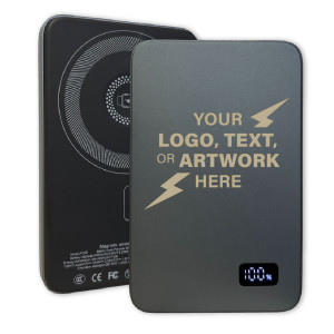 5,000 mAh Custom Ultra Slim MagVibe Magnetic Aluminum Wireless Charger