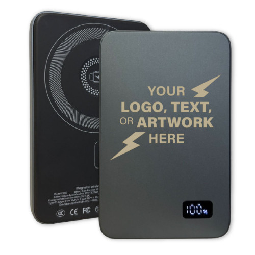 5,000 mAh Custom Ultra Slim MagVibe Magnetic Aluminum Wireless Charger 5,000 mAh Custom Ultra Slim MagVibe Magnetic Aluminum Wireless Charger