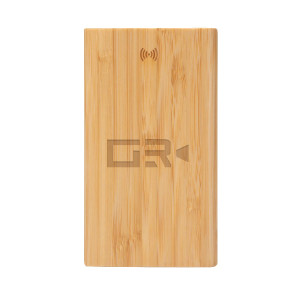 5,000 mAh Bamboo Power Bank & 10W Wireless Charger
