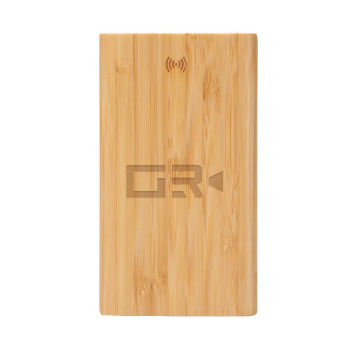 5,000 mAh Bamboo Power Bank & 10W Wireless Charger