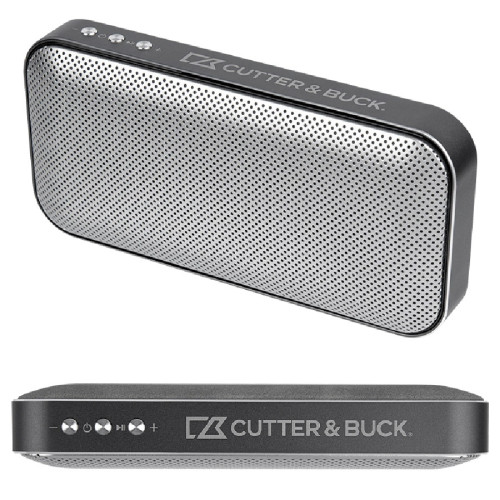 Cutter & Buck® Aluminum Suede Speaker and Power Bank Cutter & Buck® Aluminum Suede Speaker and Power Bank