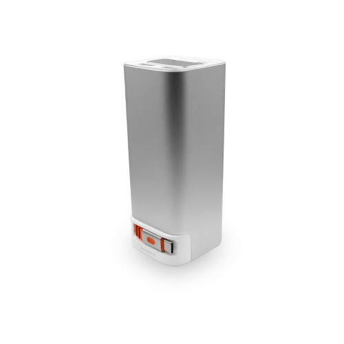 Dynamis Metallic 20,000 mAh High Capacity Power Bank with Retractable Cable