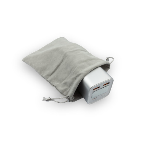 Dynamis Metallic 20,000 mAh High Capacity Power Bank with Retractable Cable