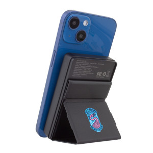 5,000 mAh Energizer® Mag-N-Kick™ Wireless Charger Power Bank and Phone Stand