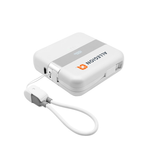 Gemini Two Piece Shareable 10,000 mAh Power Bank with Charging Cable Loop Gemini Two Piece Shareable 10,000 mAh Power Bank with Charging Cable Loop