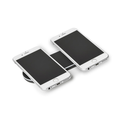 Light-Up-Your-Logo Duo Wireless Charging Pads