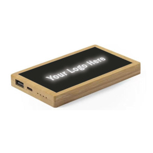 Lux Glow 5,000 mAh Bamboo Power Bank Lux Glow 5,000 mAh Bamboo Power Bank