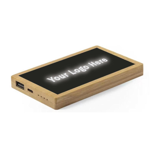 Lux Glow 5,000 mAh Bamboo Power Bank Lux Glow 5,000 mAh Bamboo Power Bank