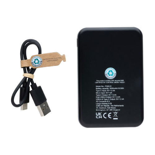 RCS Recycled Plastic 5,000 mAh Power Bank RCS Recycled Plastic 5,000 mAh Power Bank