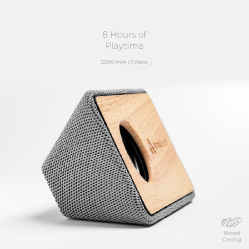 Wood and Fabric Bluetooth Speaker Wood and Fabric Bluetooth Speaker