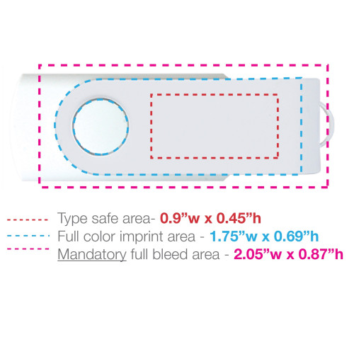 Swivel Full Bleed USB Flash Drive