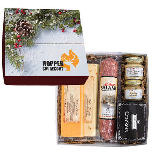 Deluxe Charcuterie Gift Box with Gourmet Meat & Cheese