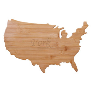 USA Shape Bamboo Cutting Board USA Shape Bamboo Cutting Board