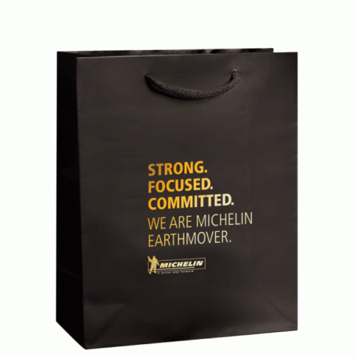Gloss Laminated Euro Tote Bag - 8x4x10