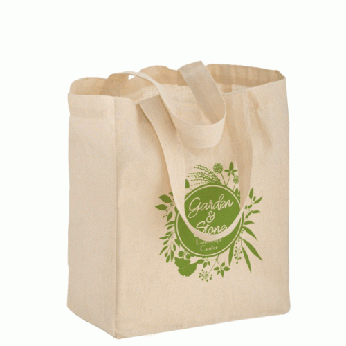 Cotton Canvas Tote Bag - 8x4x10 Cotton Canvas Tote Bag - 8x4x10