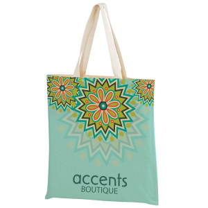 Sublimated Cotton Canvas Tote Bag