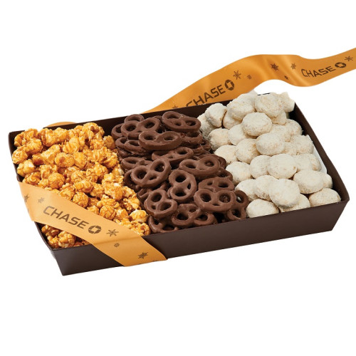 The Wall Street Gift Set with Popcorn, Pretzels, and Cookies